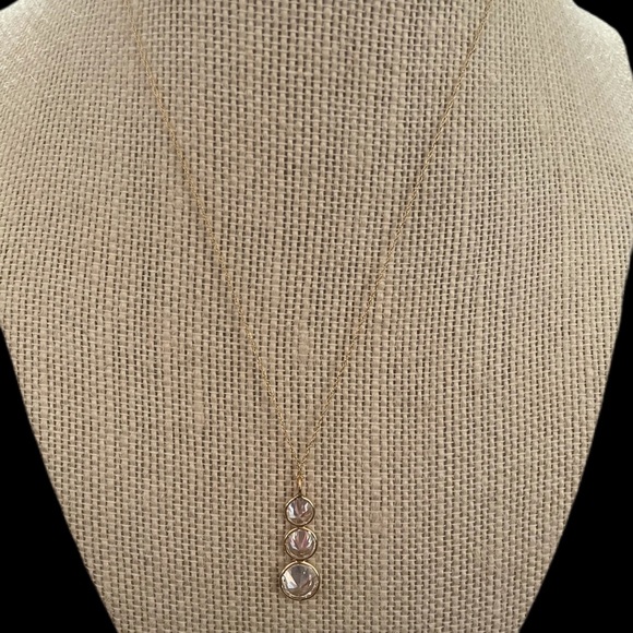 Stampd Jewelry - Beautiful 10k solid gold necklace & CZ pendant 16”